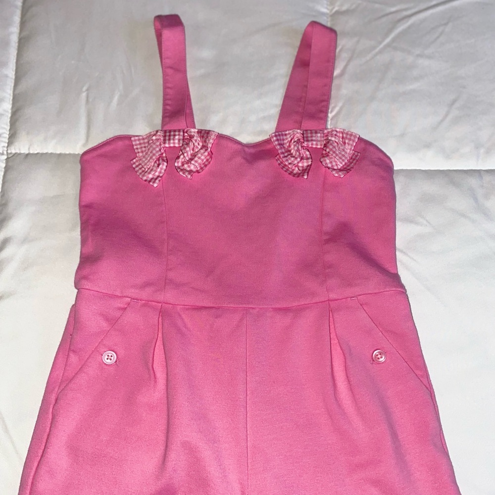 Janie and jack hot pink romper.